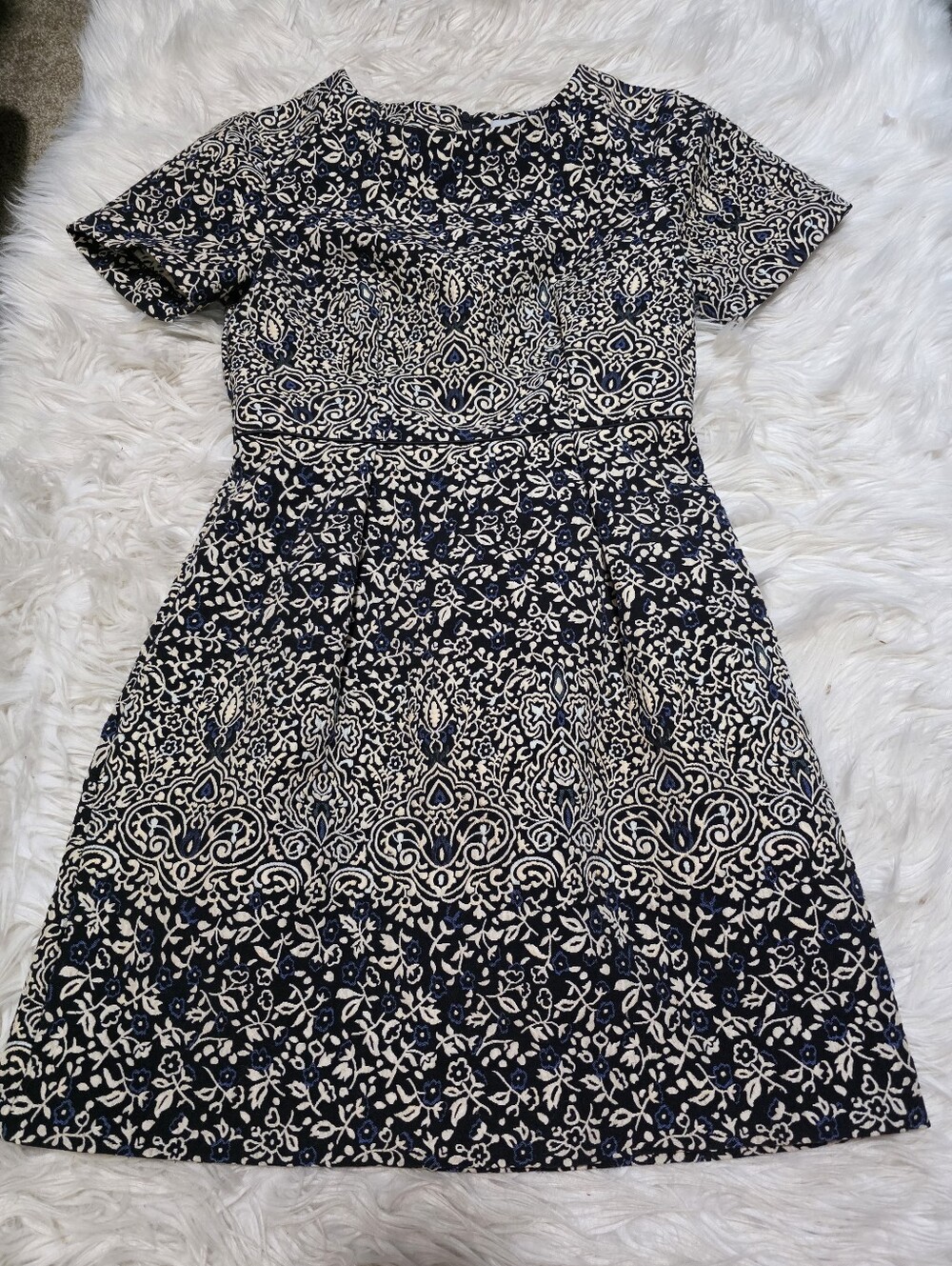 H & M Floral Jacquard Dress- Size 6
